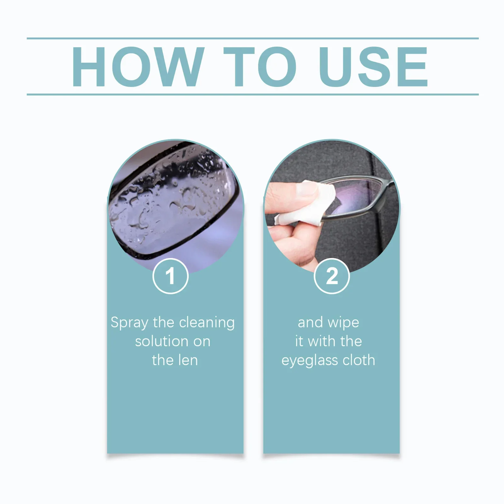 100ml Eye Glass Cleaners Spray 2-in-1 Eye Glass Cleaners & Lens Scratch Remover for Students Workers and Eyeglasses Store image 3