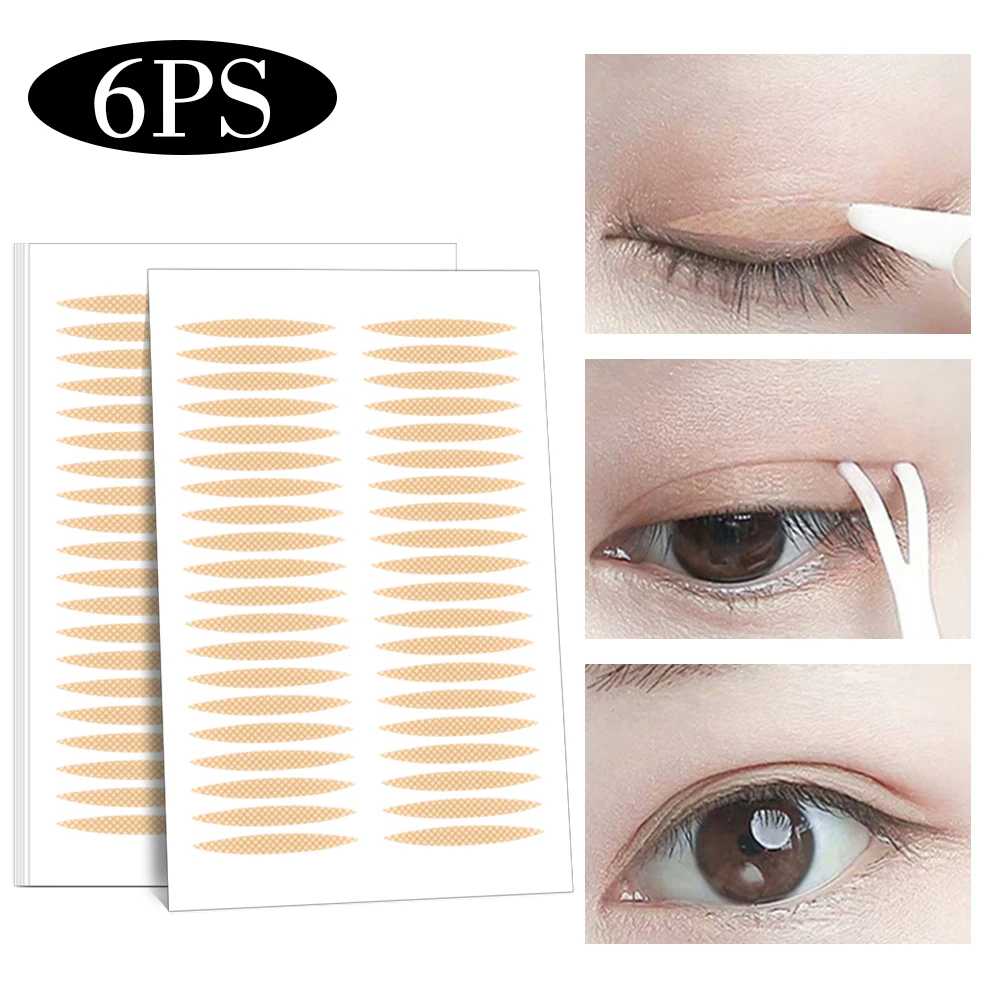 18Sheet Double Eyelid Stickers Create Larger Eyes Long-lasting Stickiness Natural Eye Makeup Invisible Lace Adhesive Eyelid Tape