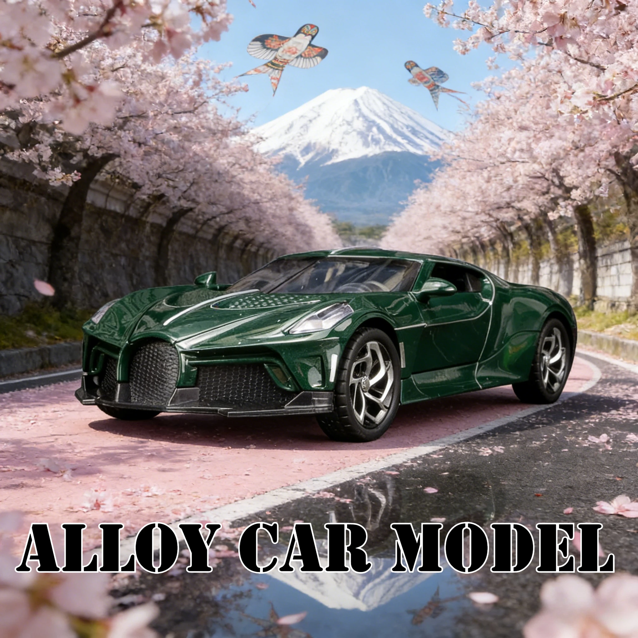 

Для модели суперкара из сплава Bugatti La Voiture Noire 1:24, двери и багажник капота, может открыть коллекцию подарков на день рождения для мальчика