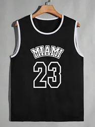 New tank top basketball jersey gym fitness support fan quick drying breathable sweat wicking and soft training clothes