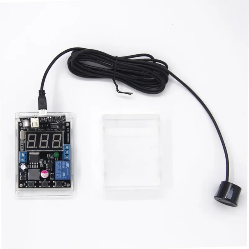 

Ultrasonic Reversing Radar Sensor Module with Display Relay Output Adjustable Distance with Waterproof Probe