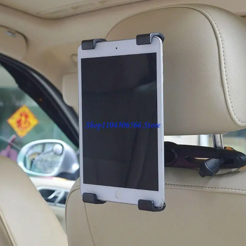 02DD Car Headrest Mount 360° Multi-Angle Back for Seat Holder Car Headrest Bracket Tablet Holder for 7