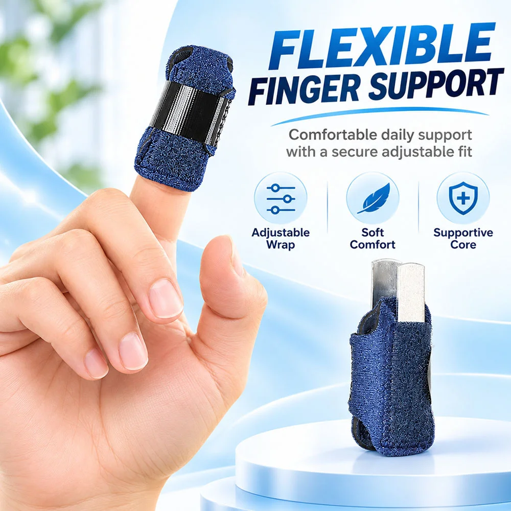 Finger Splint Brace Toe Splint Straightener for Hammer Corrector Crooked Toe Claw Toe Stabilizer Support Brace Wrap Tool EiD