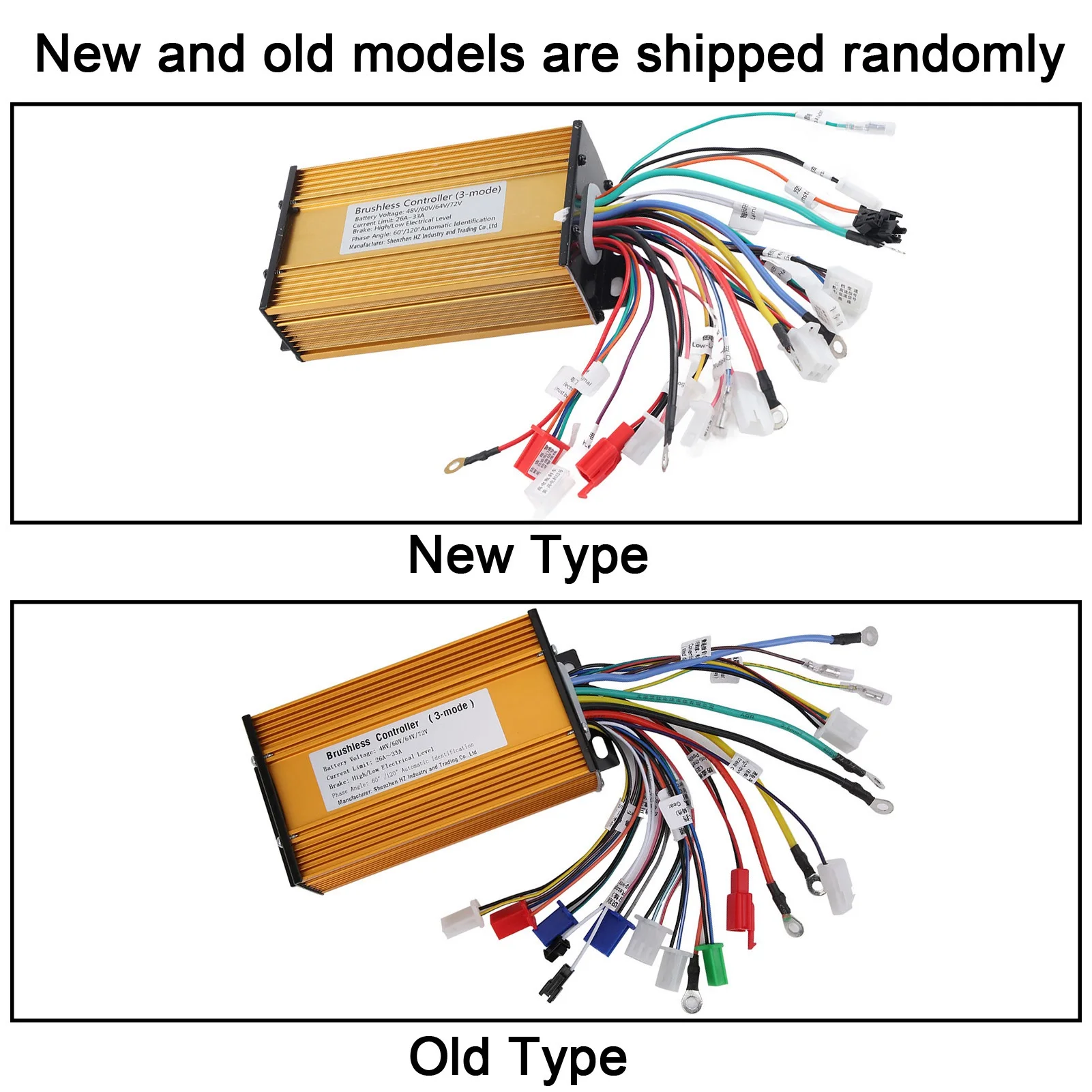 E‑Bike Brushless Speed Motor Controller for Electric Scooter 48V/60V/72V Three‑Mode Sinusoid 12 Tube Electric Motor Controller