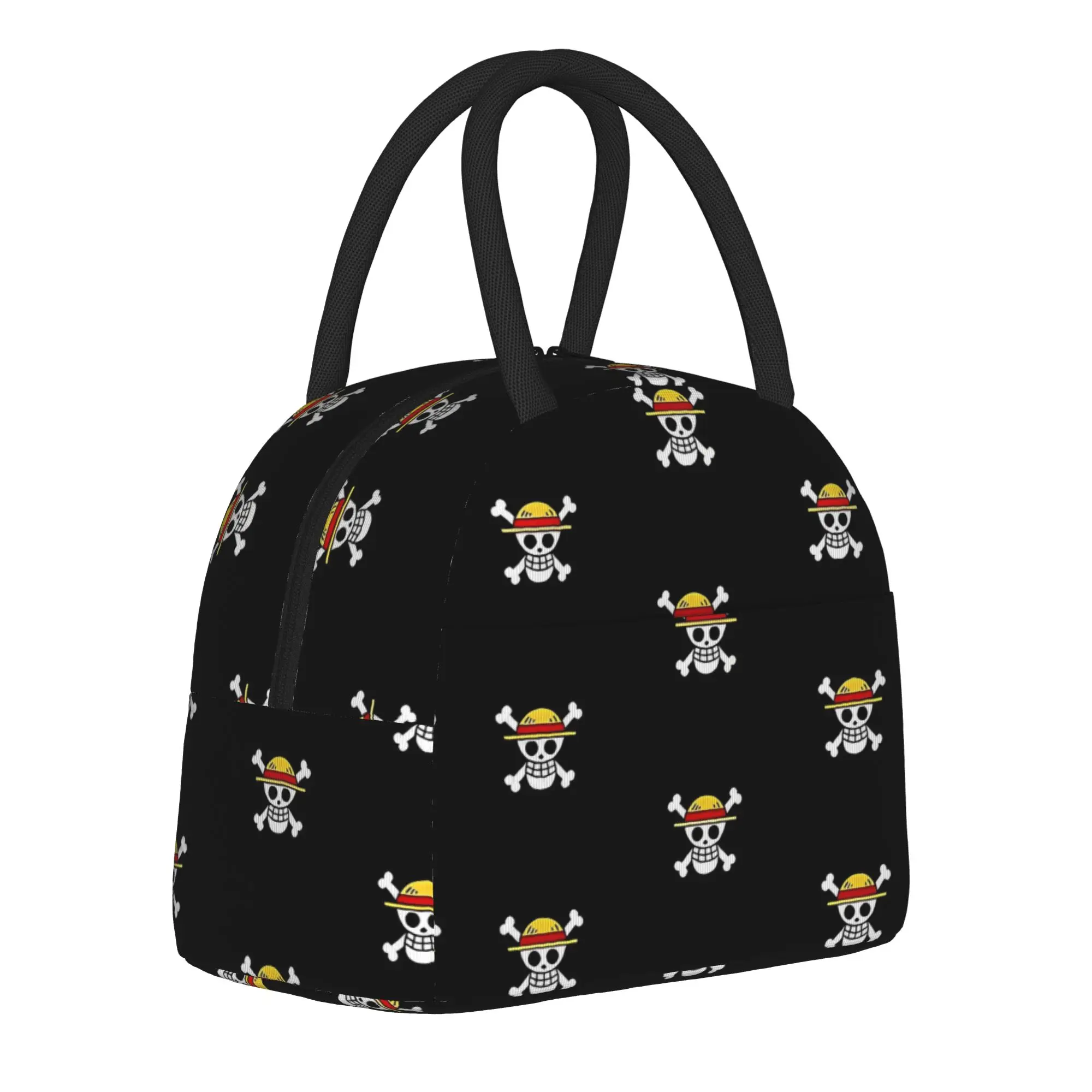 

Luffy Anime Insulated Lunch Bag High Capacity Lunch Container Thermal Bag Lunch Box Tote Beach Travel Food Handbags