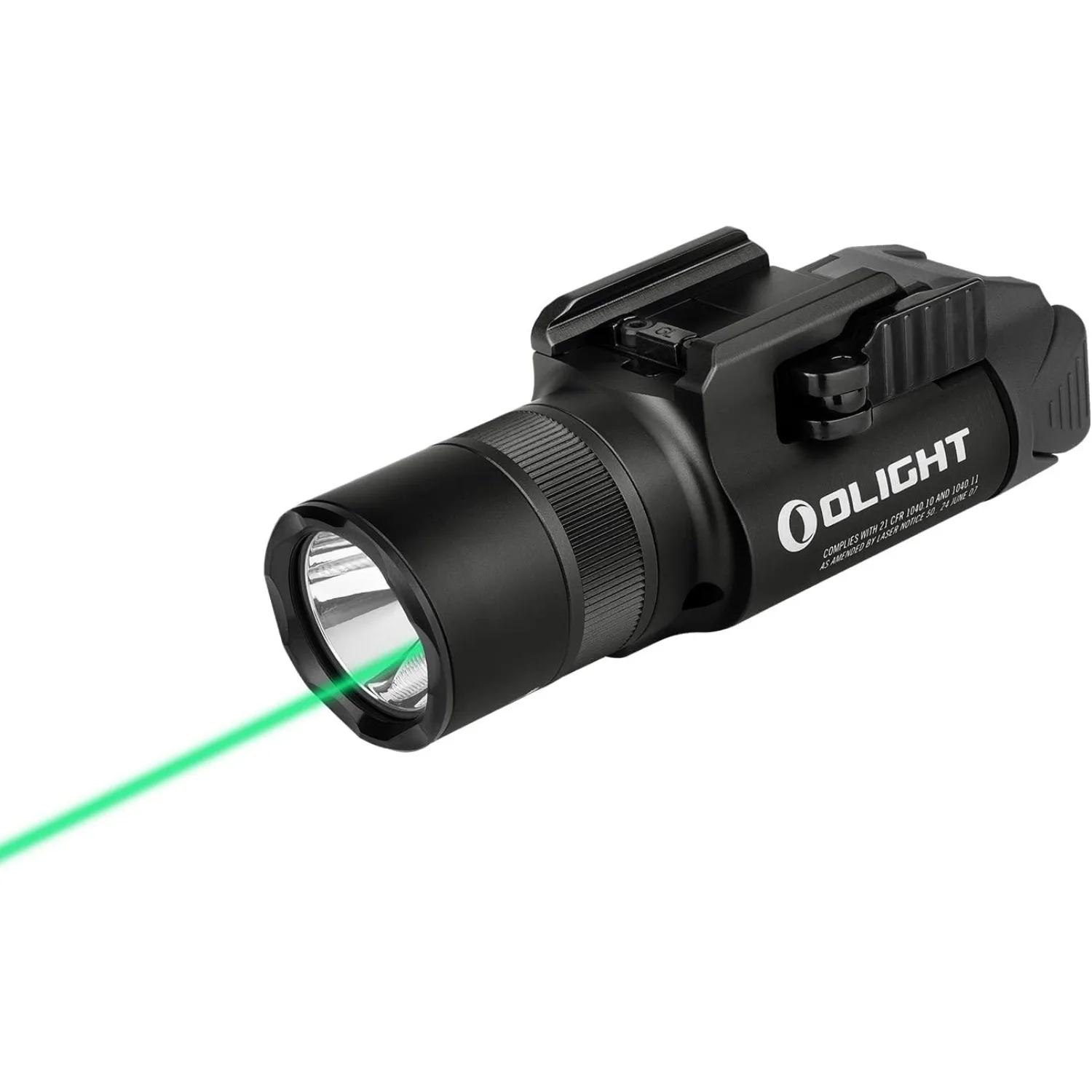 

OLIGHT Baldr Pro R 1350 Lumens Magnetic USB Rechargeable Tactical Flashlight Green Beam White LED Combo Rail Mount Weaponlight