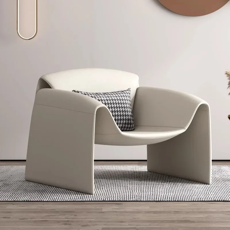 

Nordic Adults Living Room Chairs Faux Leather Design Lounge Chairs Armchair Relaxing White Sedie Da Soggiorno Home Furniture