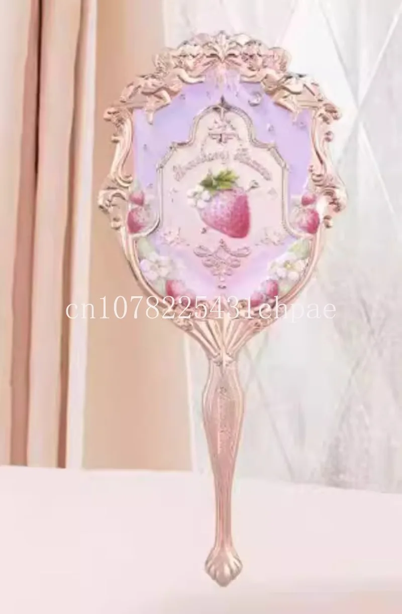 Flower Knowledge Makeup Mirror, Pink and Blue