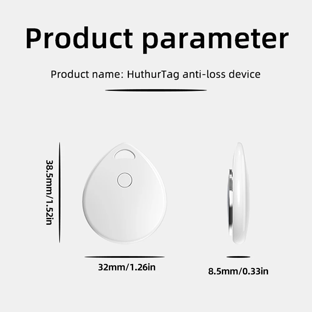 Inteligentny lokalizator GPS współpracuje z lokalizatorem Apple Find My Item Wodoodporny lokalizator kluczy samochodowych dla dzieci na klucze Portfel Torba Plecak Walizka