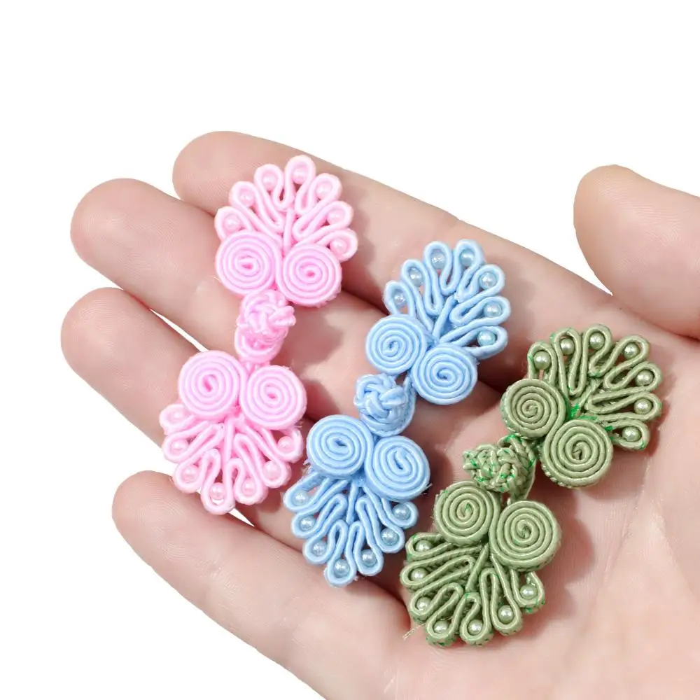 5Pcs Classic Invitation Gift Box Knot Fastener Cheongsam Buttons Tang Suit Chinese Knot Button