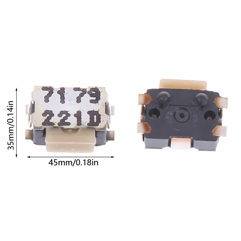 2/10Pcs Patch 4 ฟุตโทรศัพท์มือถือกล้องปุ่มสัมผัส KMS221GPLFS แบนหัวเต่าขนาดเล็ก Touch ปุ่มด้านข้างสวิทช์