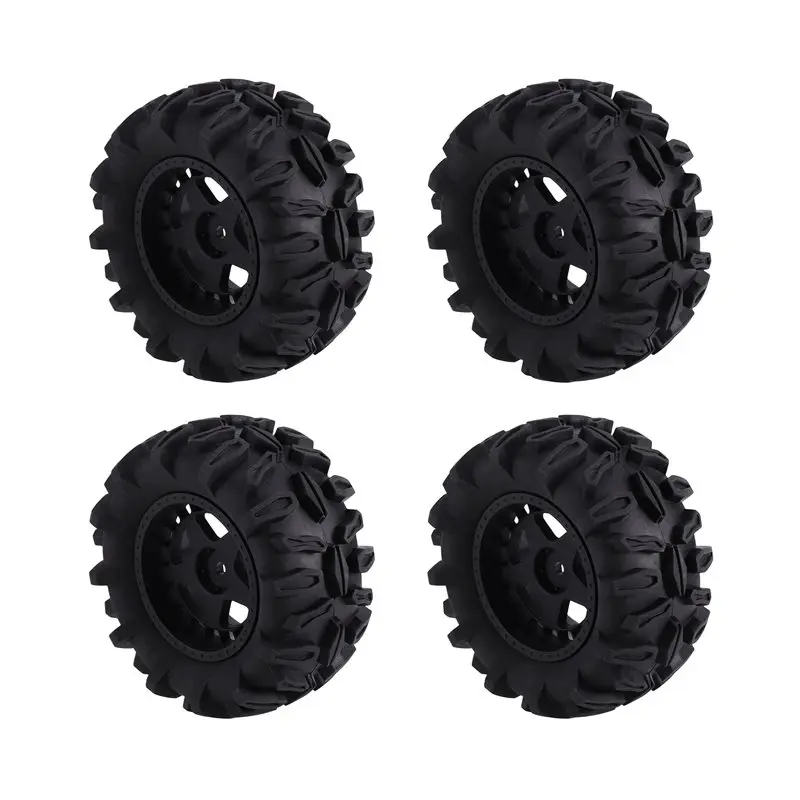 AS96-Universal For TRAXXAS 1/16 E-Revo, For HSP 94186 For Wltoys 144001 RC Car 4Pcs 90MM Tire Tyre Wheel Upgrade Accessories