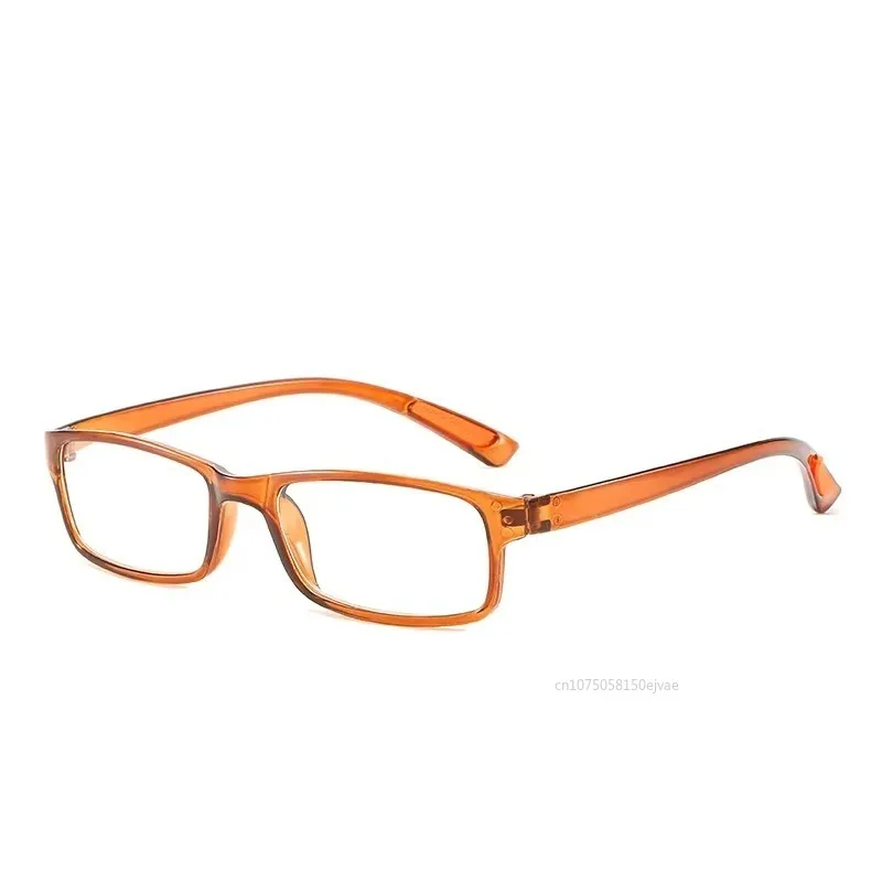 Resep kacamata miopia kacamata baca untuk pria wanita ultra-ringan TR90 persegi kacamata miopia dengan derajat-0.5 -1.0 To -6.0