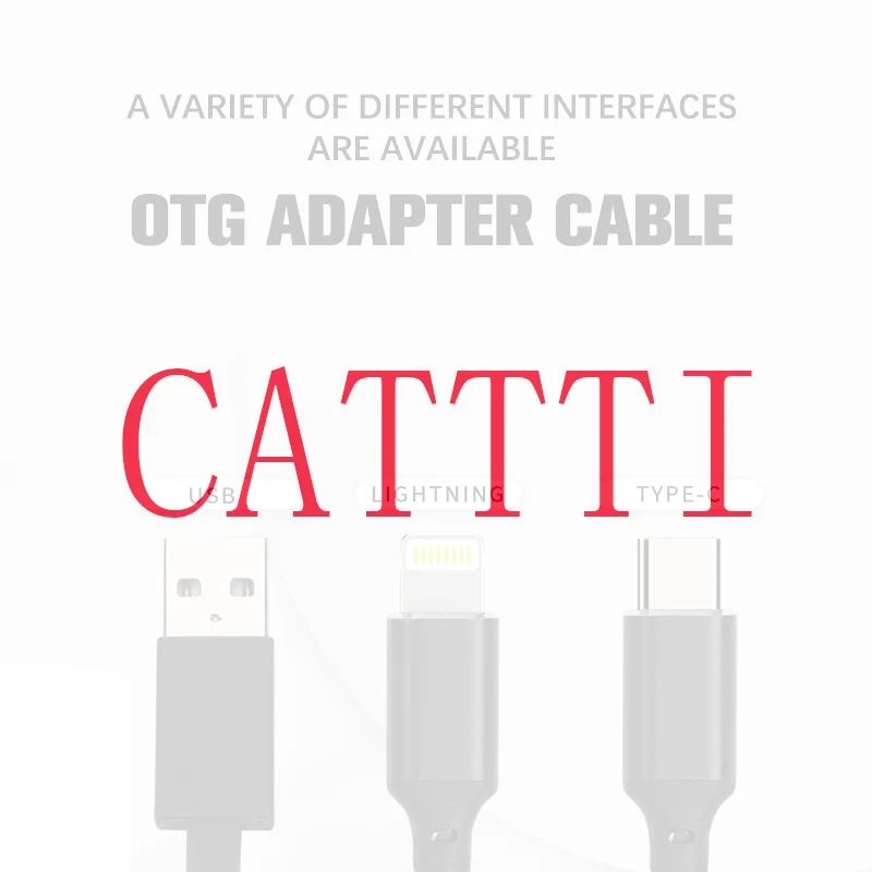 OTG Multifunktions-Adapterkabel Lightning TYPE-C USB-Schnittstelle Drahtsteuerung Anwendbar für Apple Android-Computer
