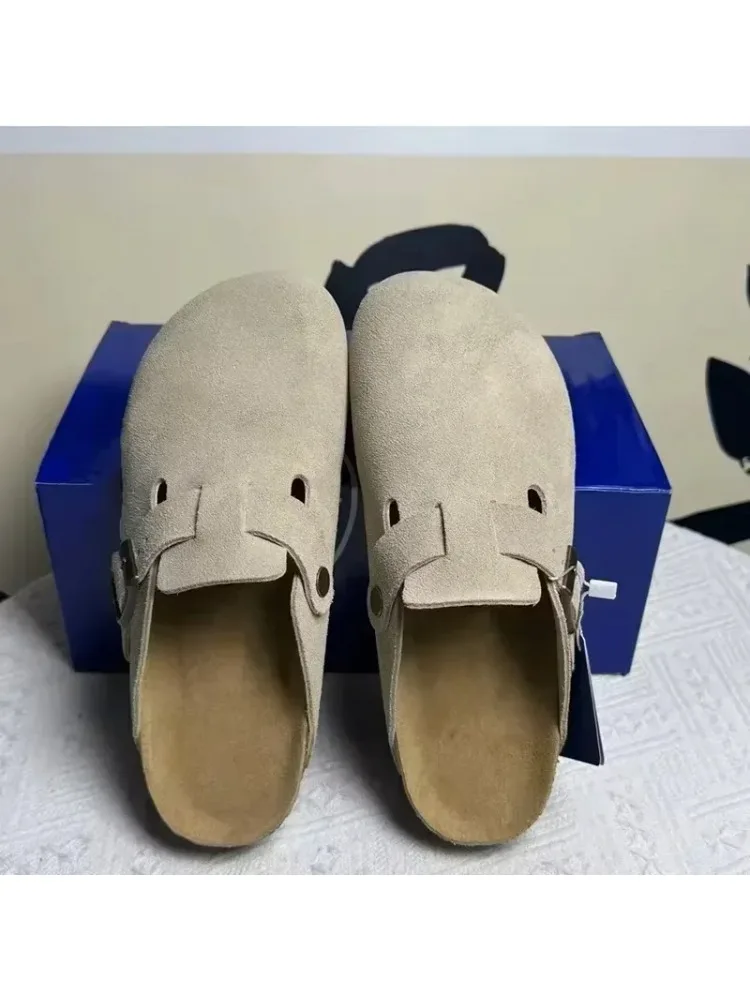 2027 Wysokiej jakości retro półbuty z guzikami dla mężczyzn i kobiet do noszenia na zewnątrz 2026 Nowe wygodne buty typu lazy shoes z grubą podeszwą, uniwersalne — 2