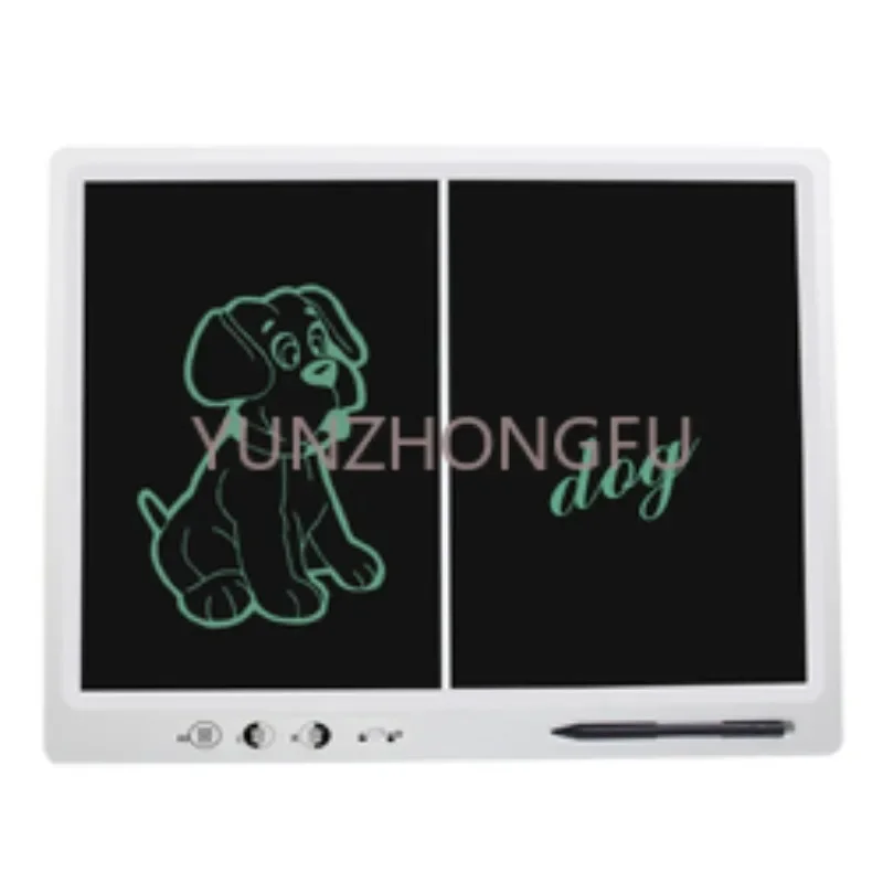 Digital 15/20/22 inch big size whiteboard lcd writing tablet kids drawing board writing tablet dual screen memo pad