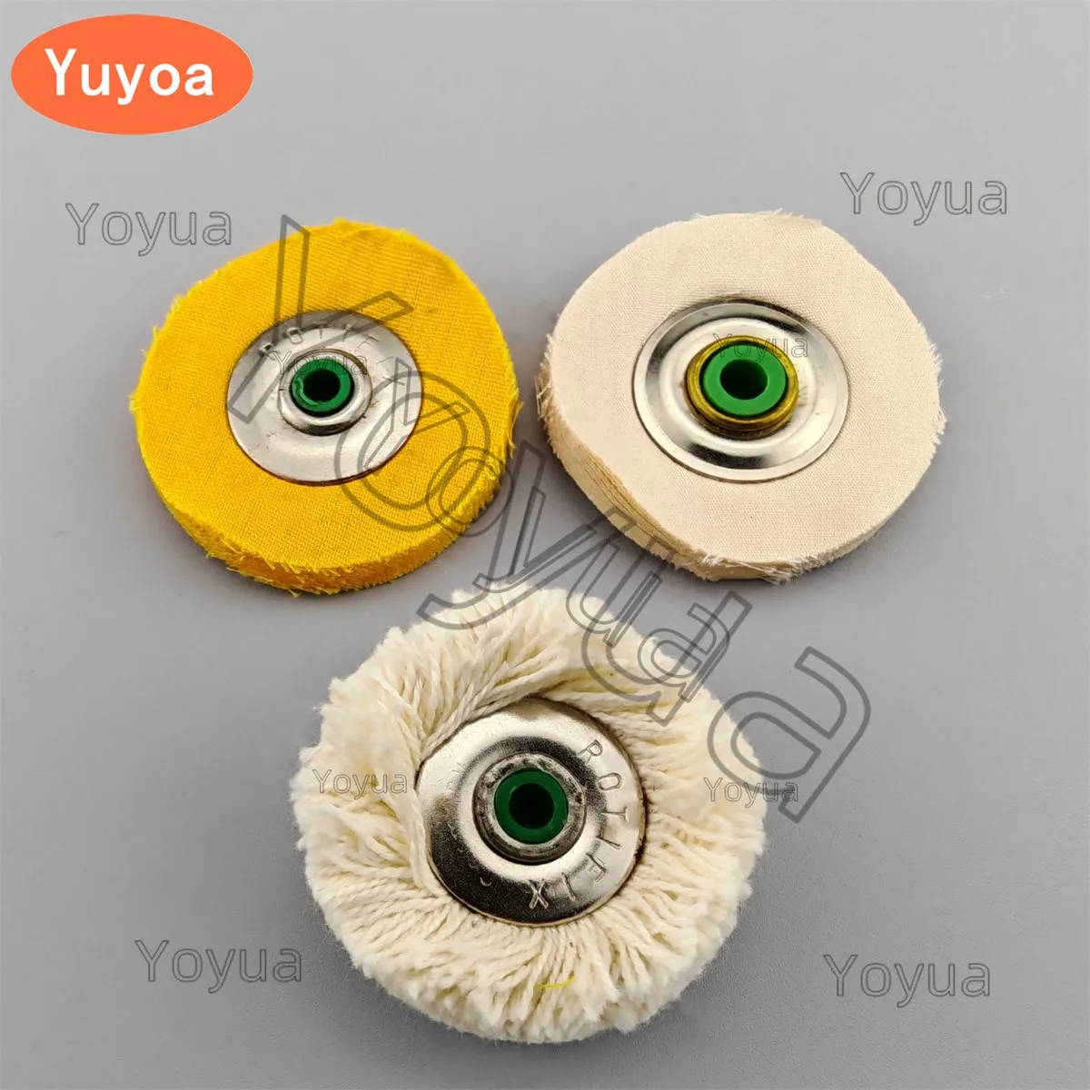 

15pcs 48mm Dental Polishing Brush Iron Hub Jewelry Cotton Cloth/Thread Buffing Wheel Handmade Denture Jeweler Tools Diy Craft