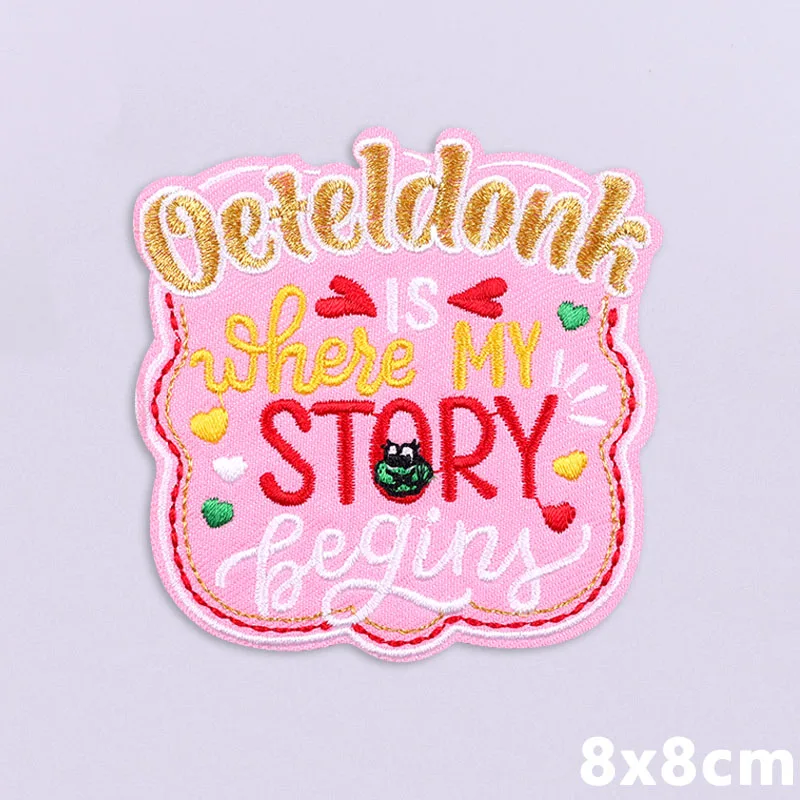 Netherland Oeteldonk Emblem Applique/Embroidery Patch Iron On Patches For Clothing Thermoadhesive Patch On Clothes Sewing Patch