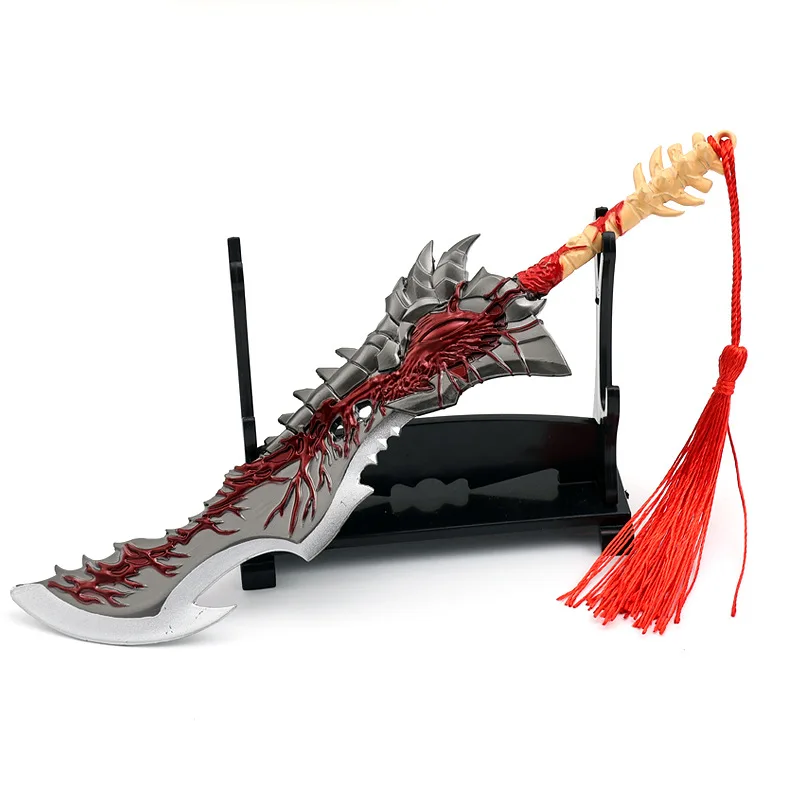 21cm Anime Journey To The West Peripherals Figure Model Shura Knife Toy Sword All Metal Crafts Ornaments Gifts Collections