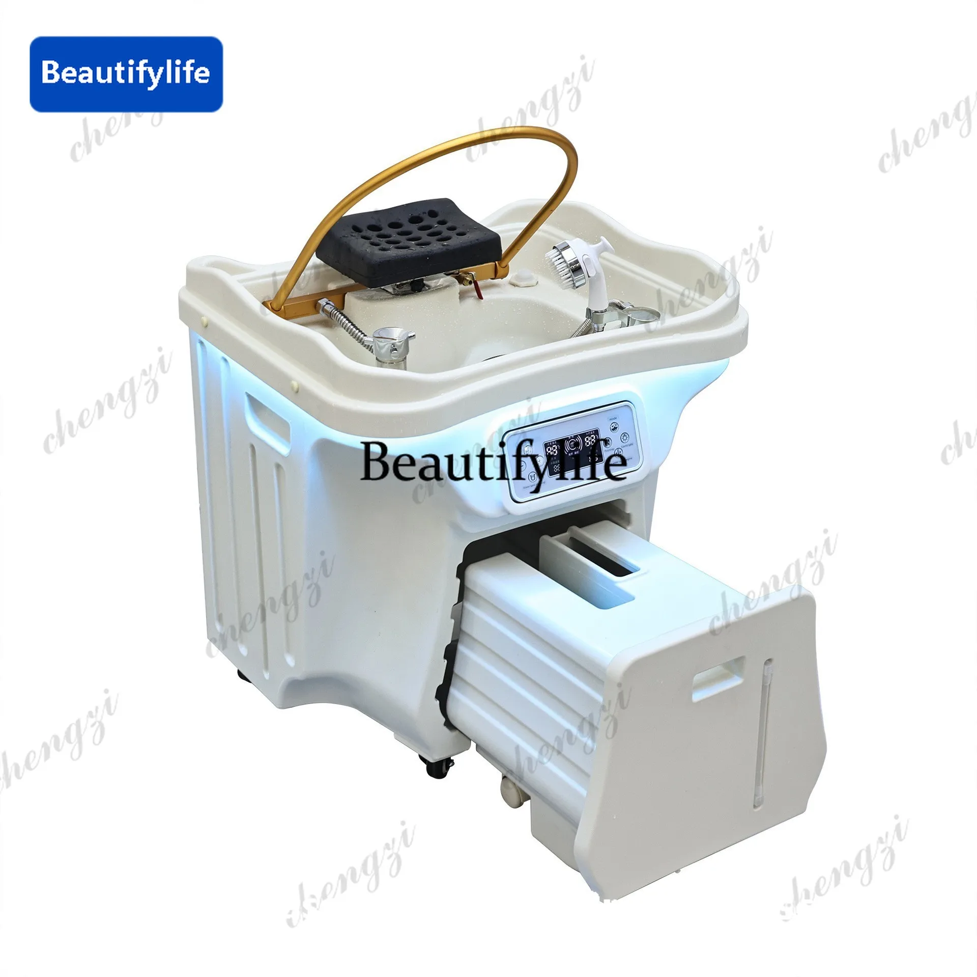 A73Water storage head basin Movable head therapy instrument Beauty salon Water circulation fumigation shampoo basin