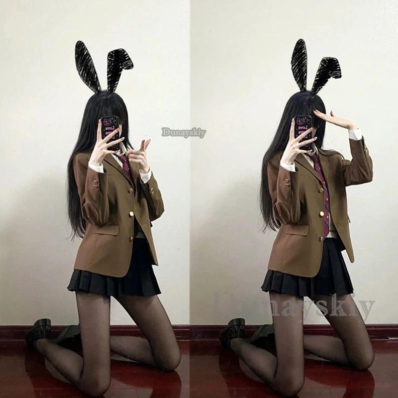 

Аниме Sakurajima Mai Косплей Костюм Парик Rascal Does Not Dream of Bunny Girl Senpai Mai Sakurajima Головной убор с заячьими ушками Косплей