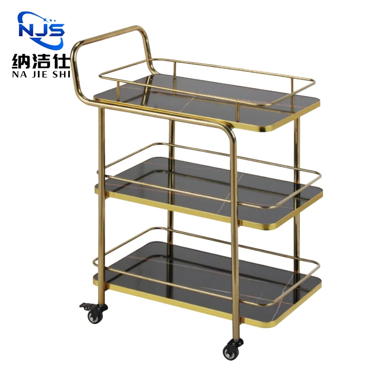 Stainless Steel Candy Cart Bar Cart Dessert Cart For Bar Hotel Use In Stock Hotel Supplies