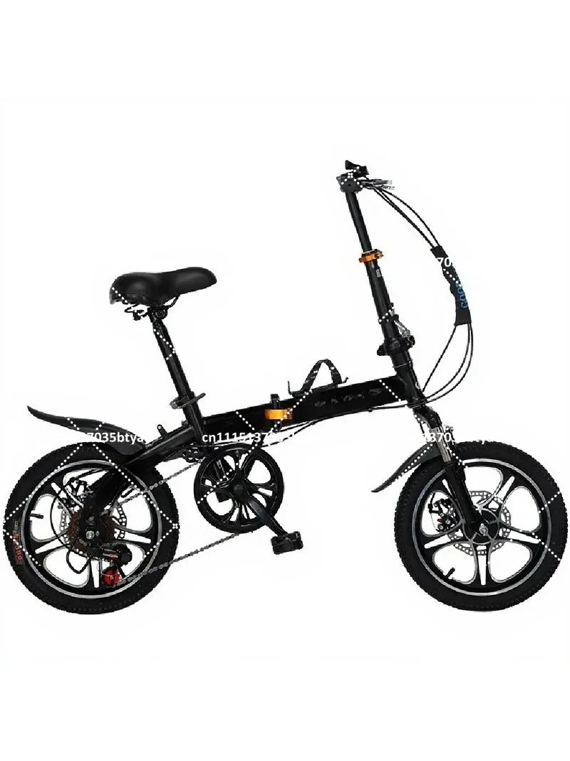Folding Bike 20 Inch Adult Commuter Bicycle Lightweight Steel Frame 7 Speed for Men Women Urban Travel
