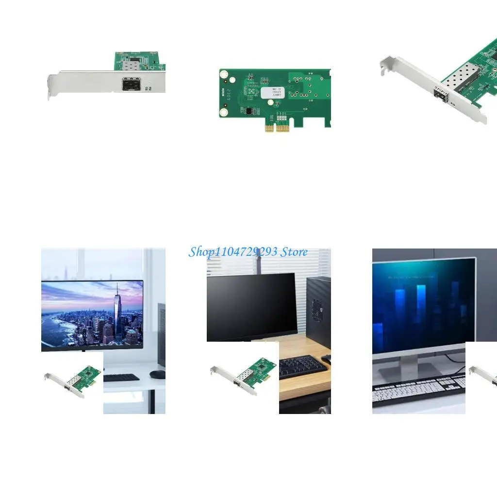 

Сетевая карта Y2GD PCIEXPRESS в SFP Fiber 10/100/1000 Мбит/с Gigabit Ethernet LAN Чип карты для настольных аксессуаров