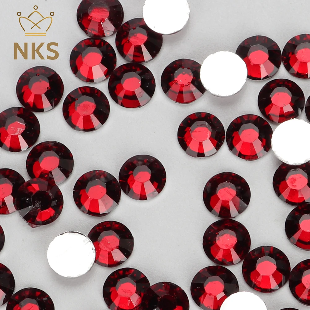 NKS High-quality 2/3/4/5/6mm Silver Flatback Non Hotfix Crystals Nail Art Resin Rhinestones For DIY Craft Nail Art Decor