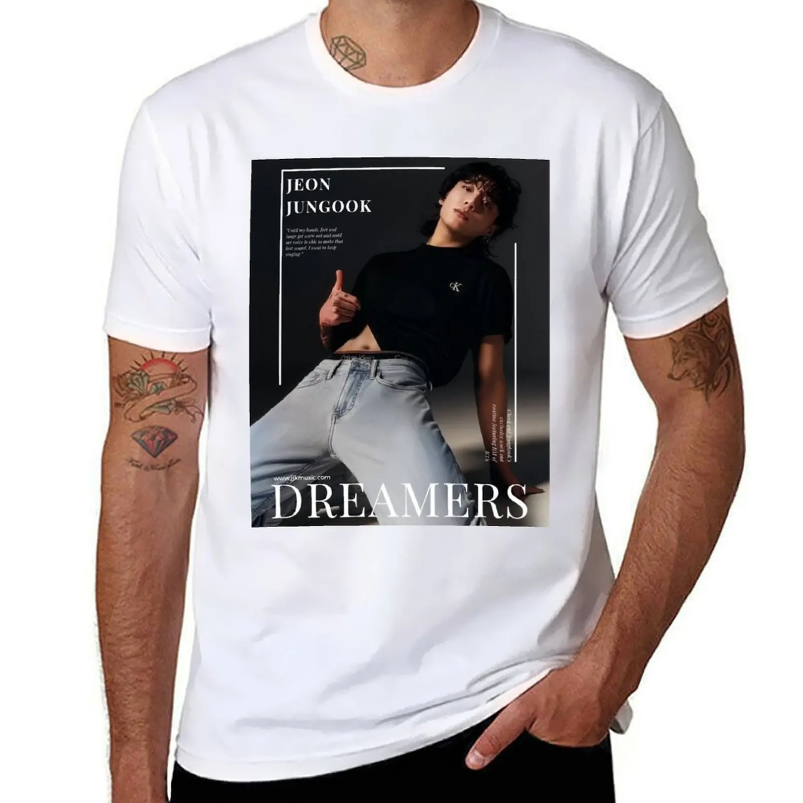 

jungkook's dreamers T-Shirt blanks customs design your own gifts for boyfriend mens t shirt graphic