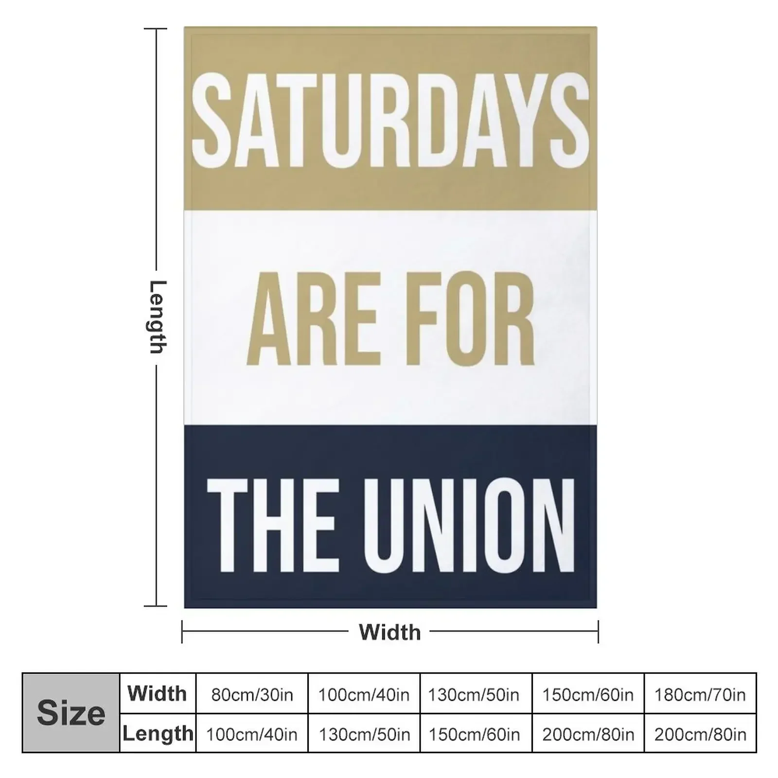 Saturdays Are For The Union Throw Blanket Bed linens Luxury St wednesday Fashion Sofas Blankets