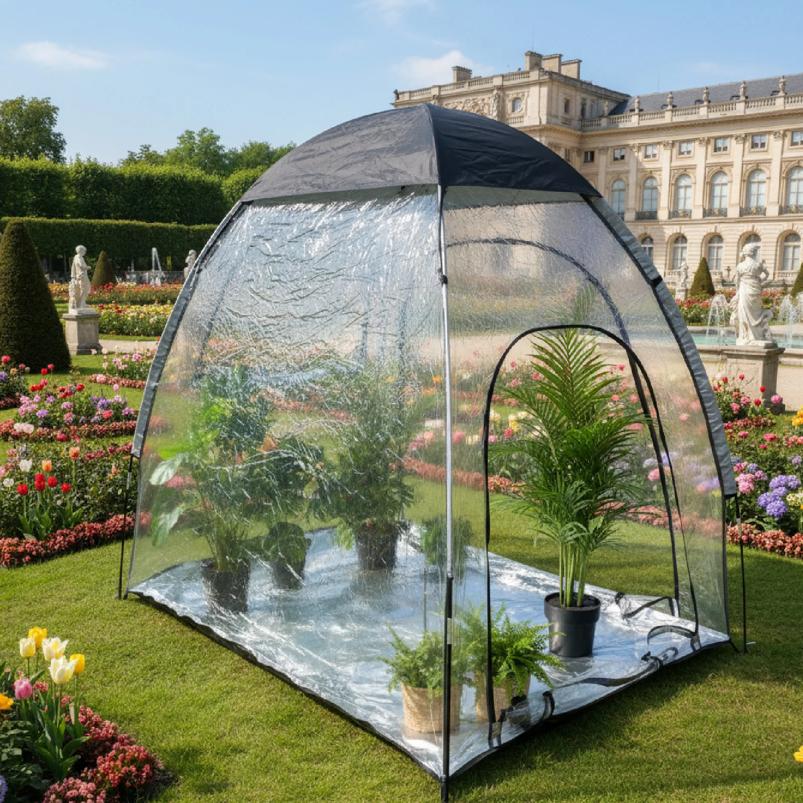 

Портативное зимнее укрытие для растений от мороза, прозрачное, для защиты сада на открытом воздухе, легко перемещаемое, для выращивания растений