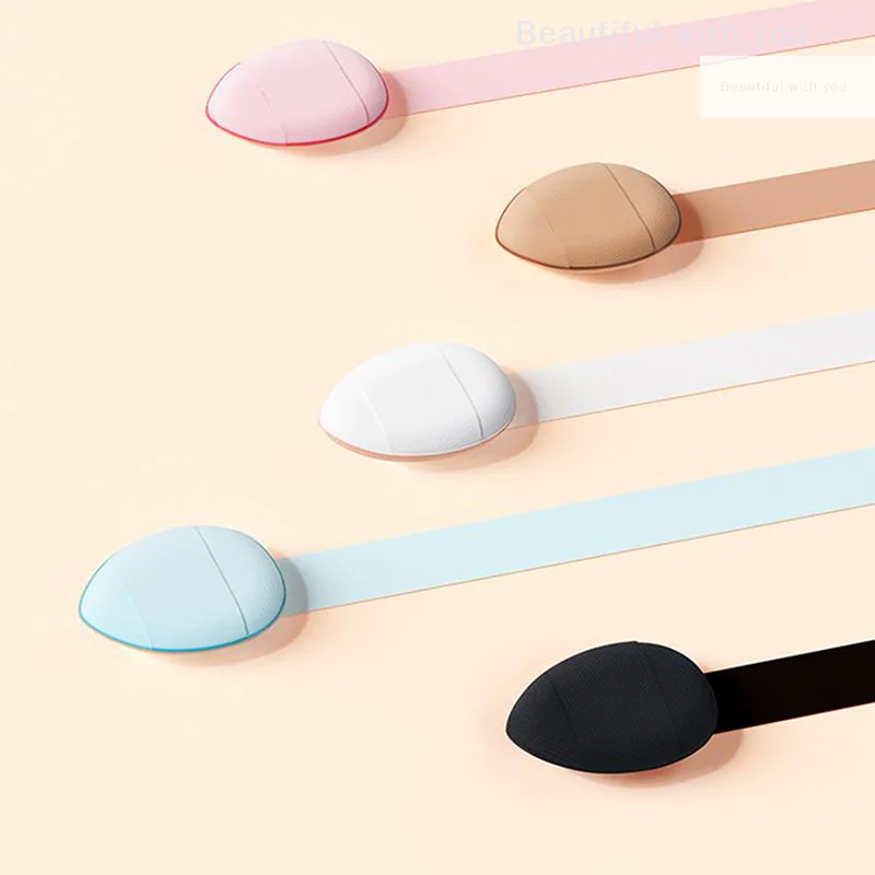 Mini dedo puff fundação pequena almofada de ar em pó esponja rosto corretivo bb creme aplicador cosmético ferramentas de maquiagem