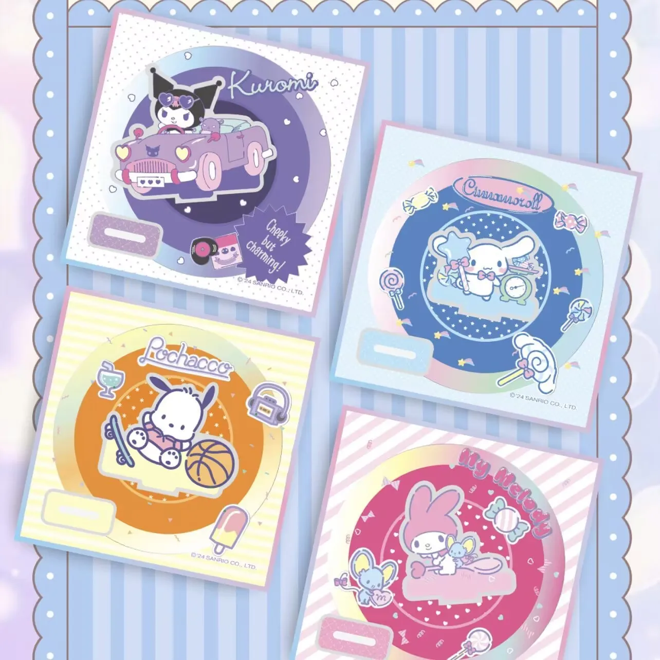 Vendita calda KABAO Original Sanrio Hello Kitty Kuromi Cinnamoroll Cartoon Cute Collectible carta colorata giocattoli di compleanno per bambini