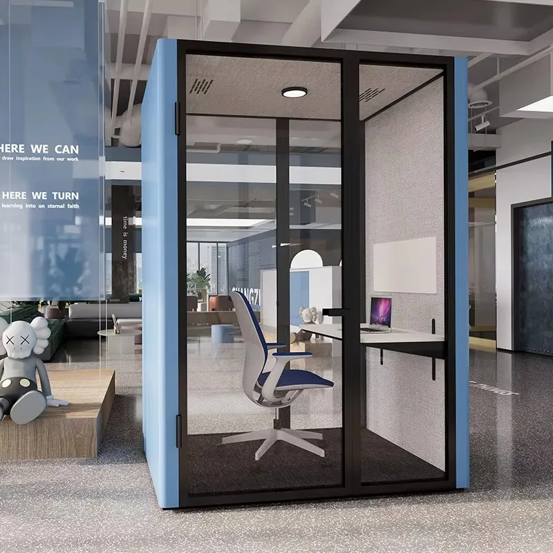 Custom Made Modern Aluminum Private Office Work Pods Phone Booths Silent Portable AcousticOffice Pod Recording Booth
