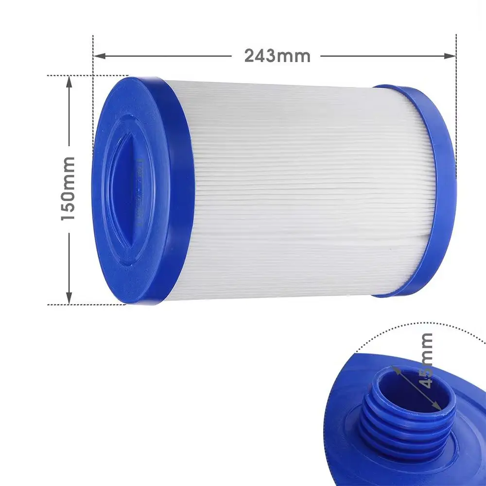 243X150mm Whirlpoolfilter für PWW50 6CH-940 Whirlpool Element Filterwanne Schwimmbadzubehör