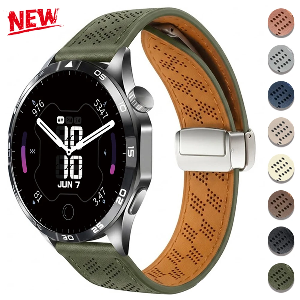 Bracelet en cuir Vintage pour Samsung Galaxy Watch 6 5 4, 20mm 22mm, 40mm 44mm, pour Xiaomi Watch3 Lite/Active, accessoires