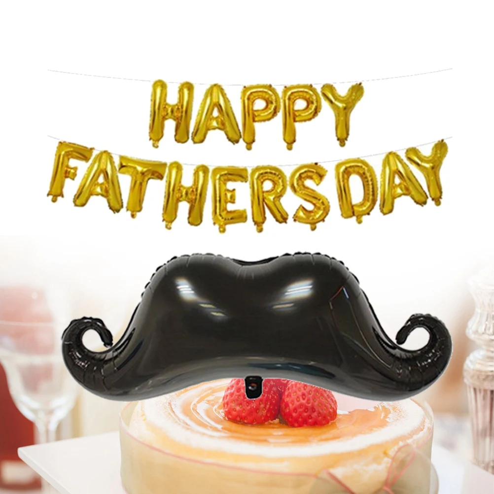 

Happy Fathers Birthday Balloon Decoration Father's Balloons Decorate Metallic Aluminum Foil