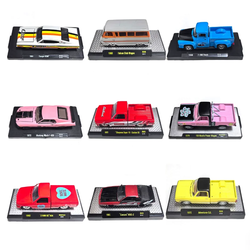 M2 1:64 Scale Alloy Muscle Car Model Multiple Style Options Unique Gift Desktop Creative Souvenir Toy Collectibles
