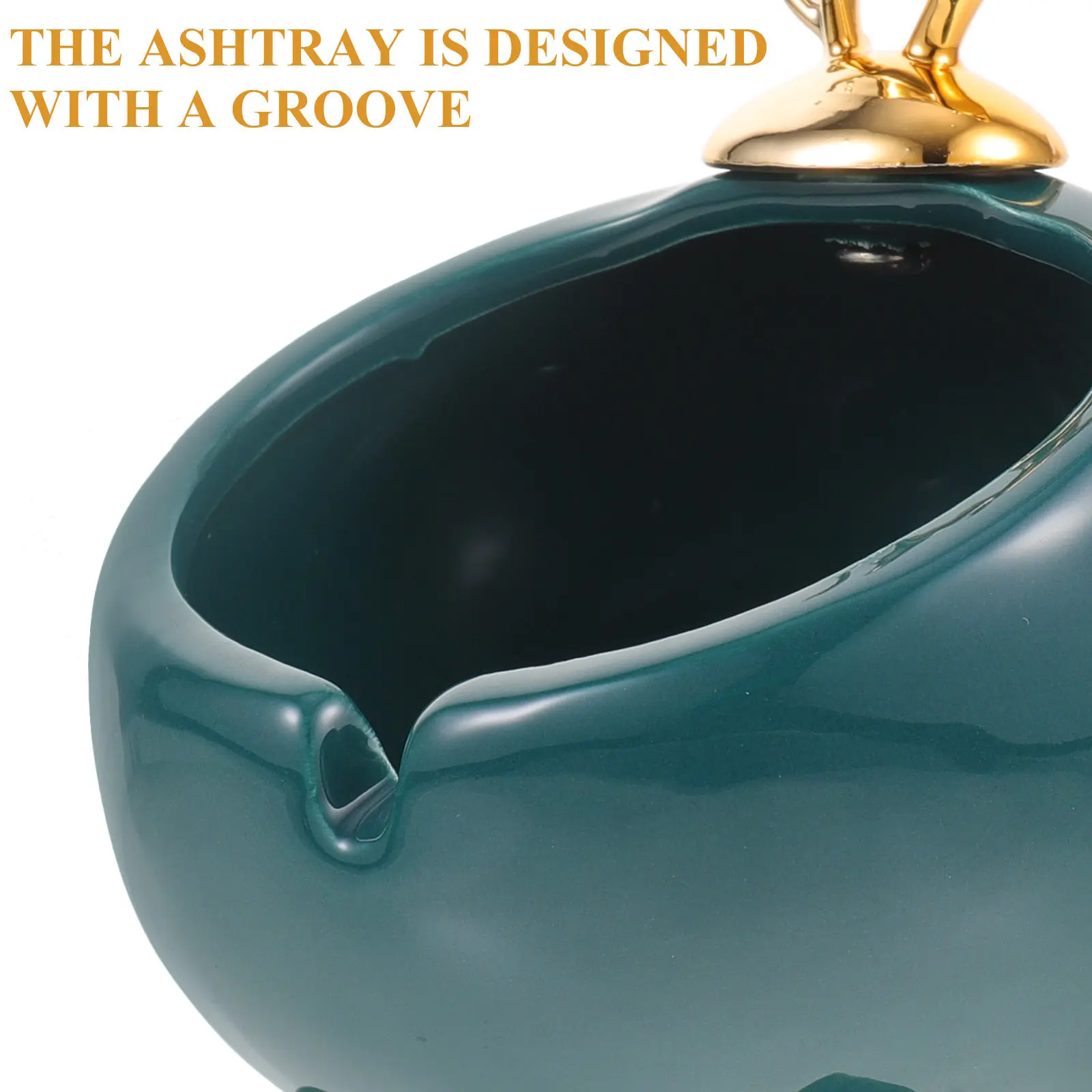 Ash Tray Nordic Style Ashtray Tabletop Cigarette Ceramic Household Holder Exquisite Elk The Shape of An Animal