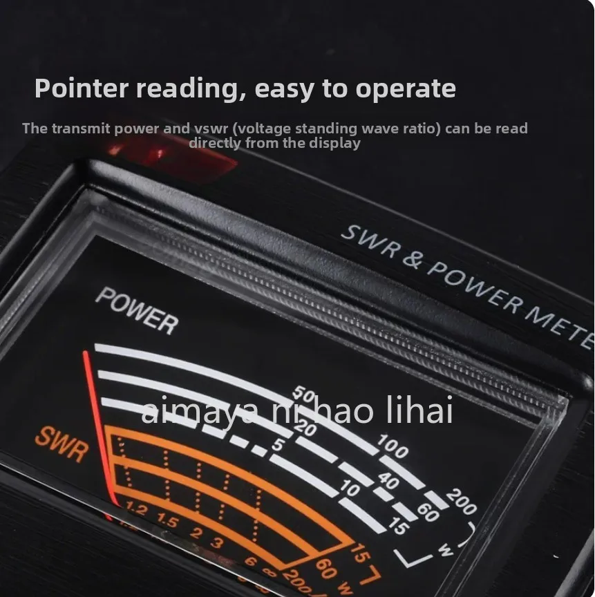 RS-40 UV Dual Segment Standing Wave Ratio (SWR) Meter Power Meter for Wireless Communications