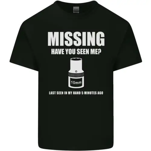 Missing 10 mm Socket Funny Plumer Mechanic Mens Cotton T-Shirt Tee Top