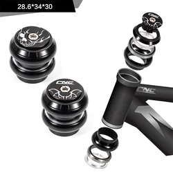 CNC 1 1/8 MTB Road Folding BMX Bike Headset 34mm 28.6mm Straight Tube Fork 34 Conventional Threadless Bicycle Headset