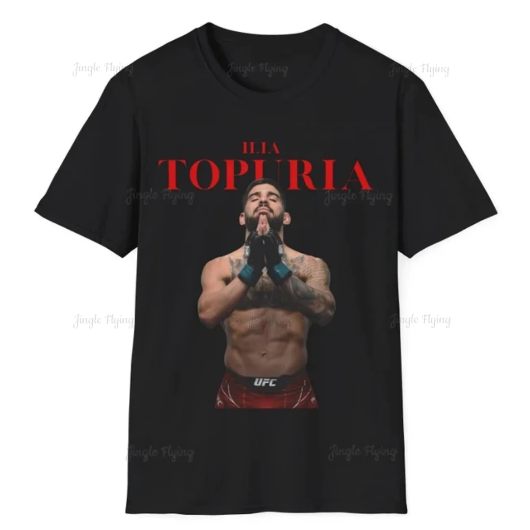 Ilia Topuria Cotton T-Shirt Gift For Boxers