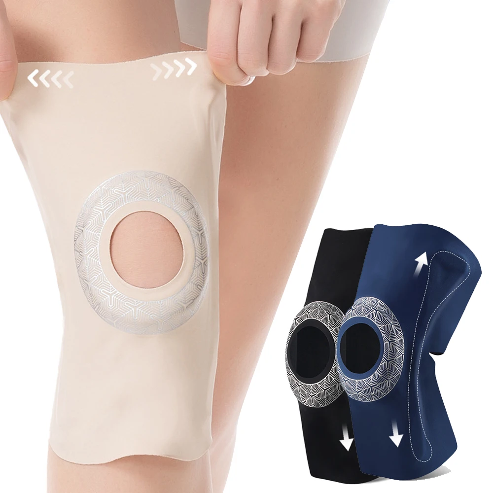 Ultra Thin Knee Brace for Knee Pain,Compression Sleeve with Patella EVA Pad & Spring Stabilizers, Support for Sports Arthritis