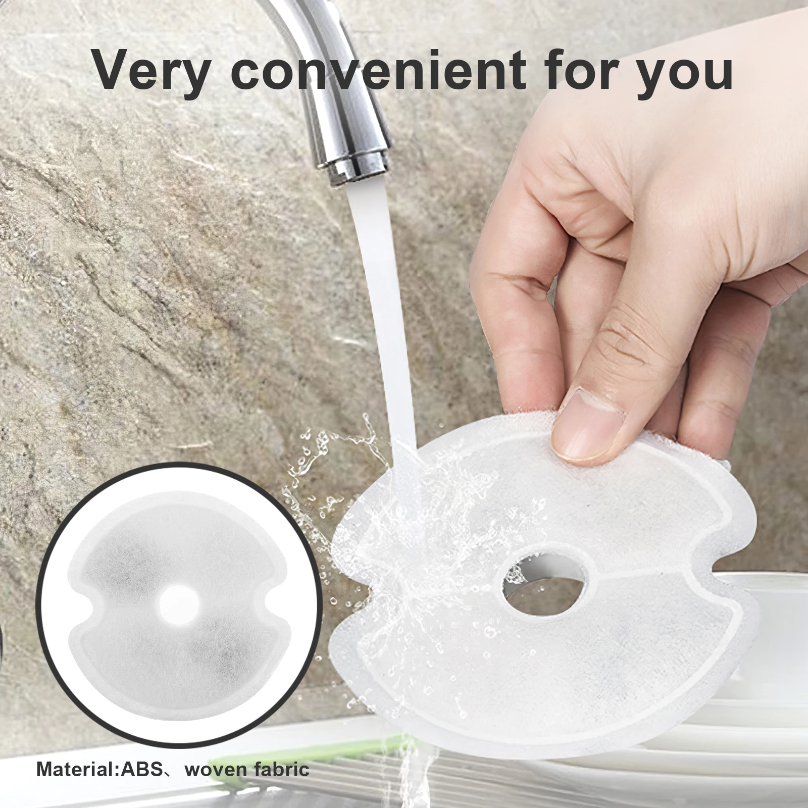 

8pcs Pet Fountain Filters Replacement Cat Waterer Filter Dispenser Filter For Household Pet Water Feeder Odor Removal Fresh