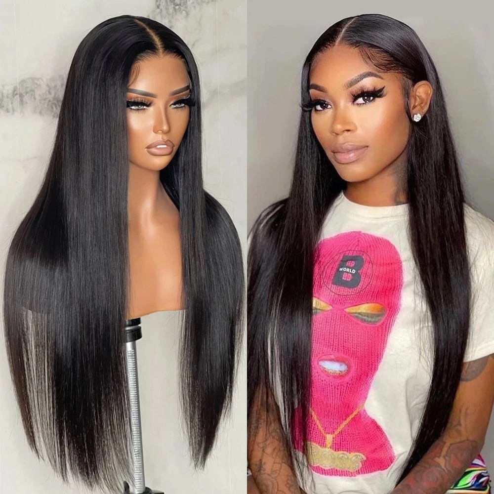 30 Inch 13x6 Lace Front Wigs Hd Straight Lace Wig Human Hair Wigs For Women Brazilian HD Transparent Lace Frontal Wig For Woman