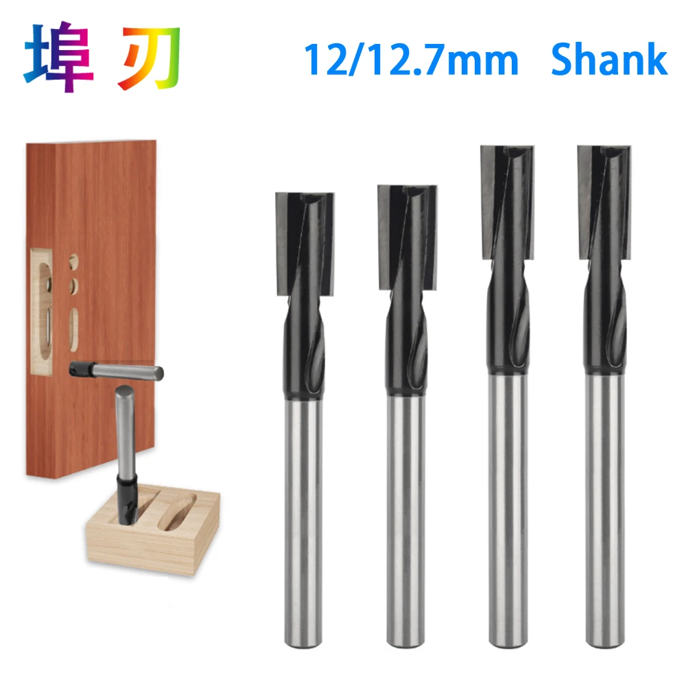 Imagem -03 - Haste Alongada Fundo de Limpeza Keyhole Router Bit Máquina de Gravura Carpintaria Diâmetro 16 mm 12 mm 12.7 mm 18 mm 20 mm 1pc