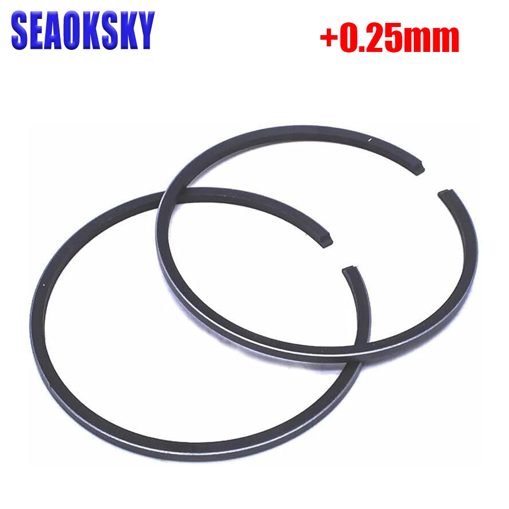 6F5-11610-10 Piston Ring Set +0.25mm (Std) 78.25mm for yamaha 40HP E40GMH 40GWH outboard 2 storke 6F5-11610 6F5-11610-10-00