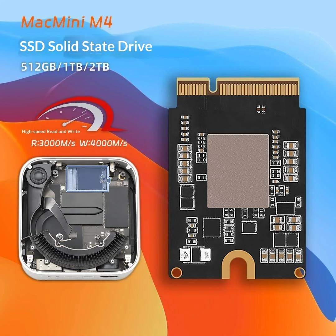 Adapt to M4mini solid state SSD expansion 512G/1TB/2TB direct replacement of the original built-in hard disk